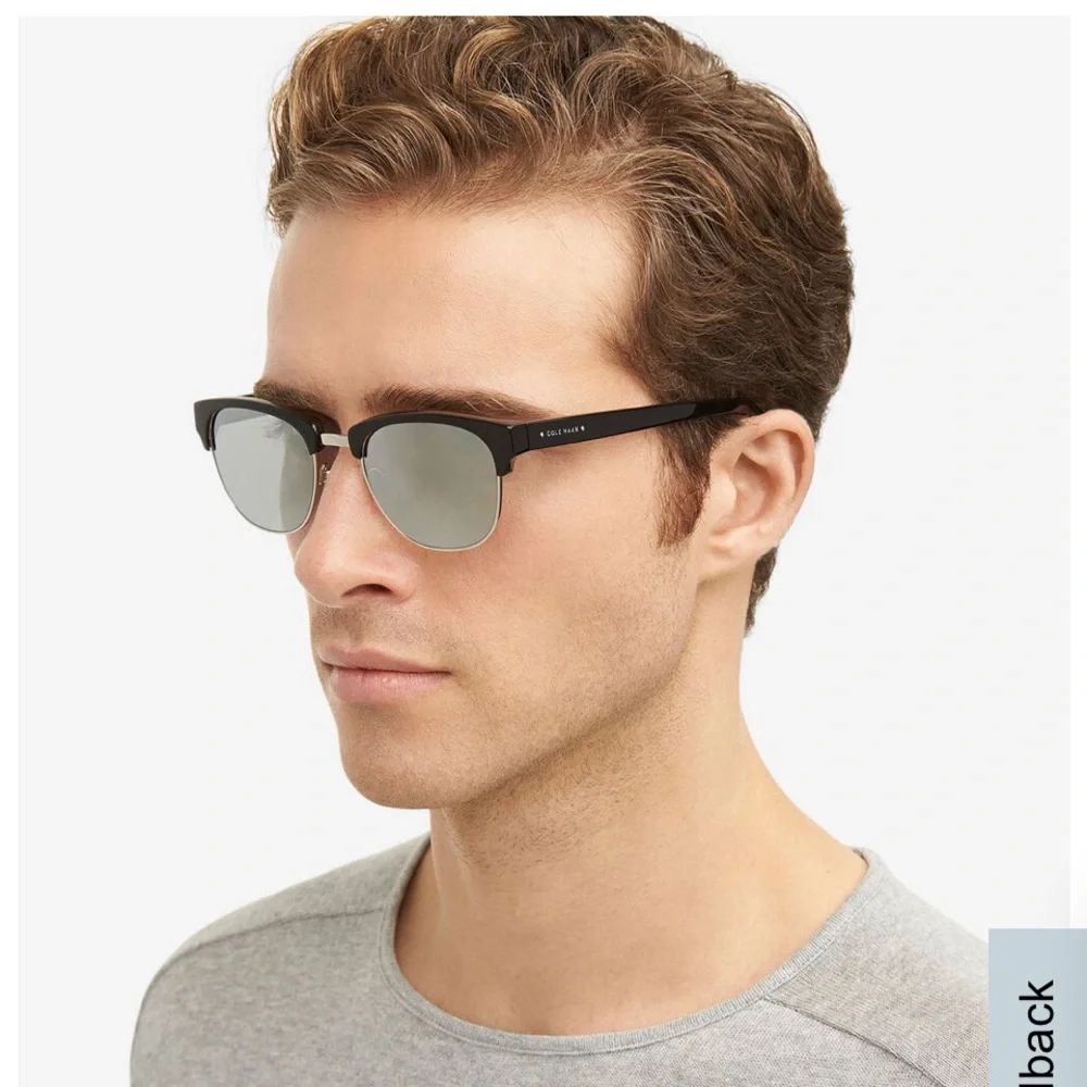 Cole Haan Men’s Silver Flash Sunglasses